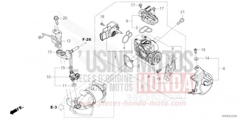 THROTTLE BODY/FUEL INJECTOR SH125ADT de 2026